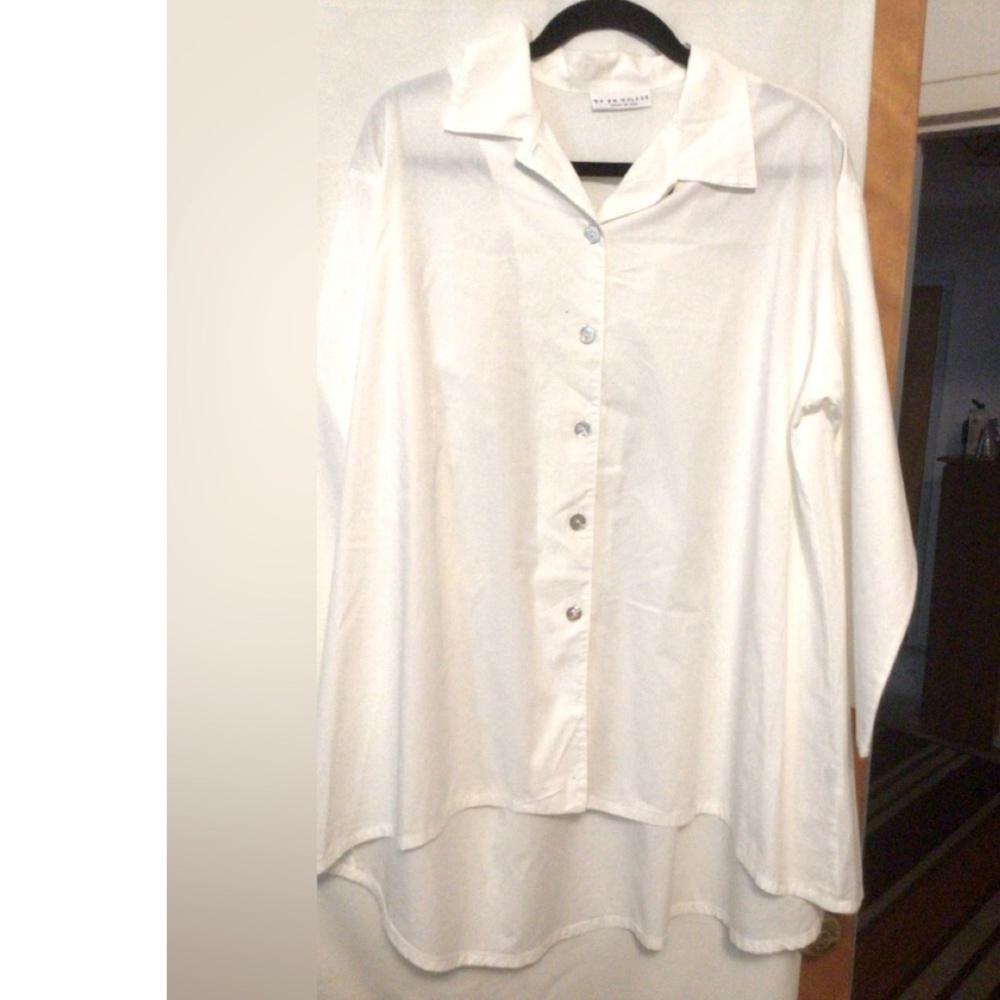 BRYN WALKER HIGH LOW BLOUSE Sz XS